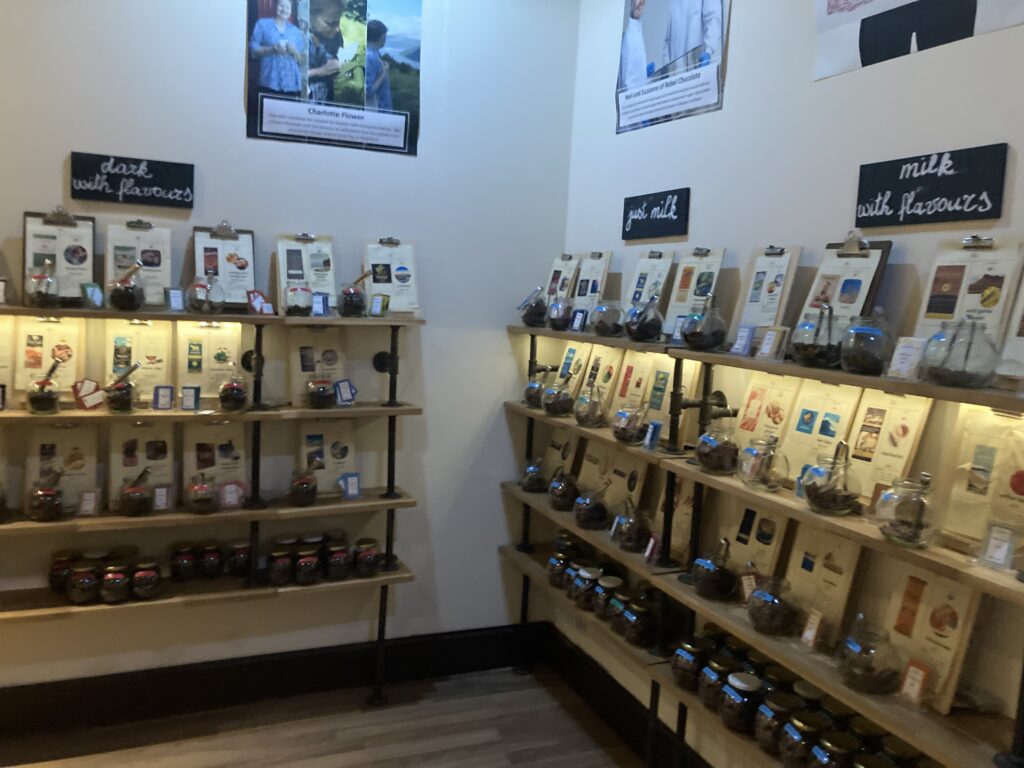 Tasting room at the Chocolatarium Edinburgh