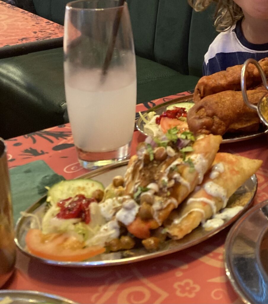 Indian food at The Pakora Bar, Edinburgh