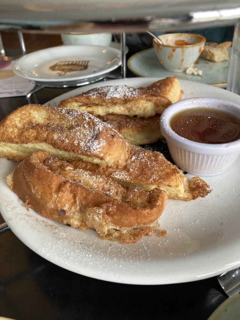 French toast at Mimi's Bakehouse, Leith, Edinburgh