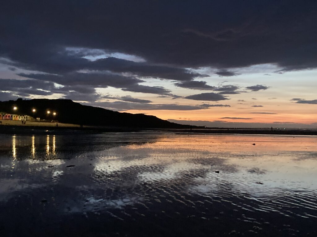 Sunset on Saltburn Beach