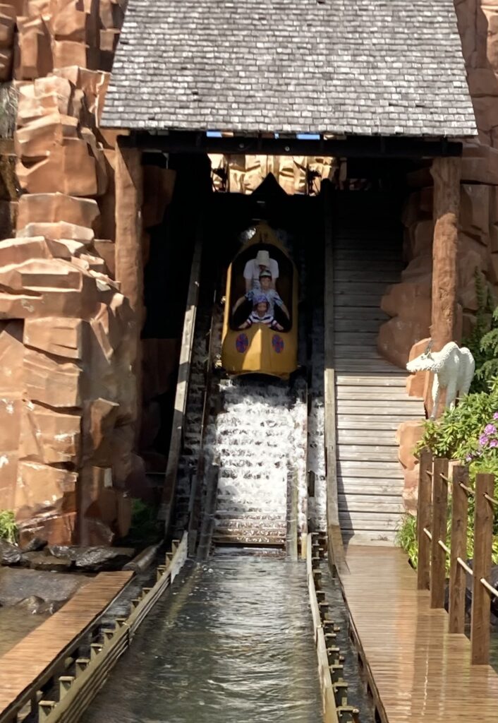 Log flume ride at Legoland Billund