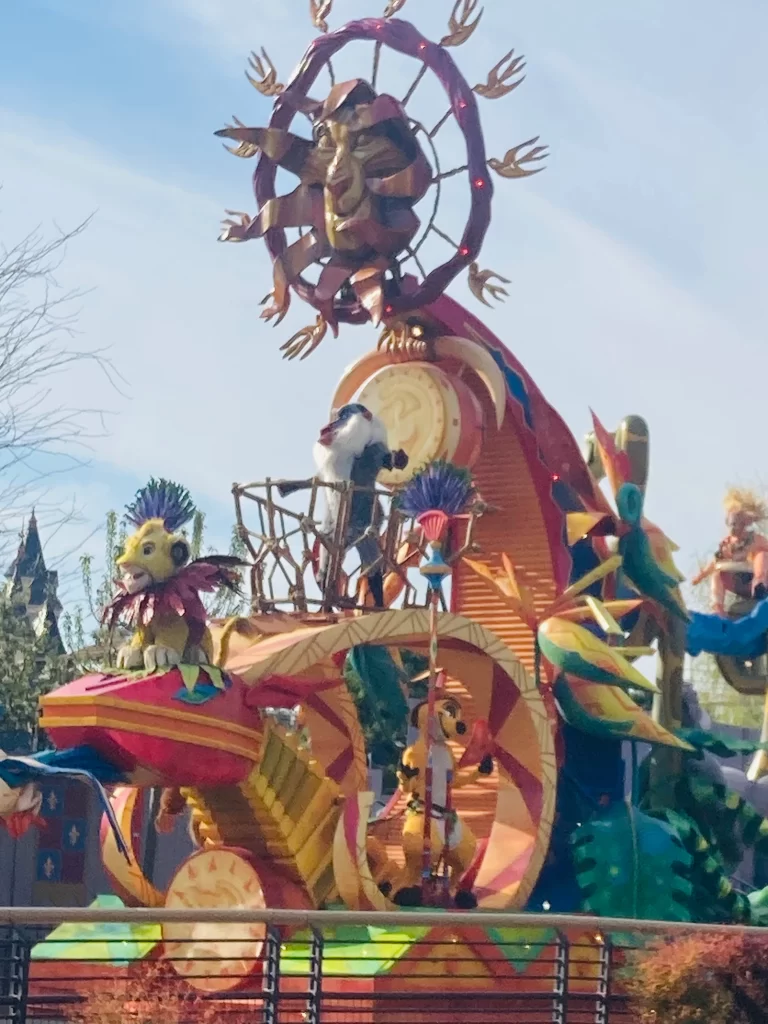 Parade at Disneyland Paris with older kids